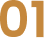 Orange numbers on black background